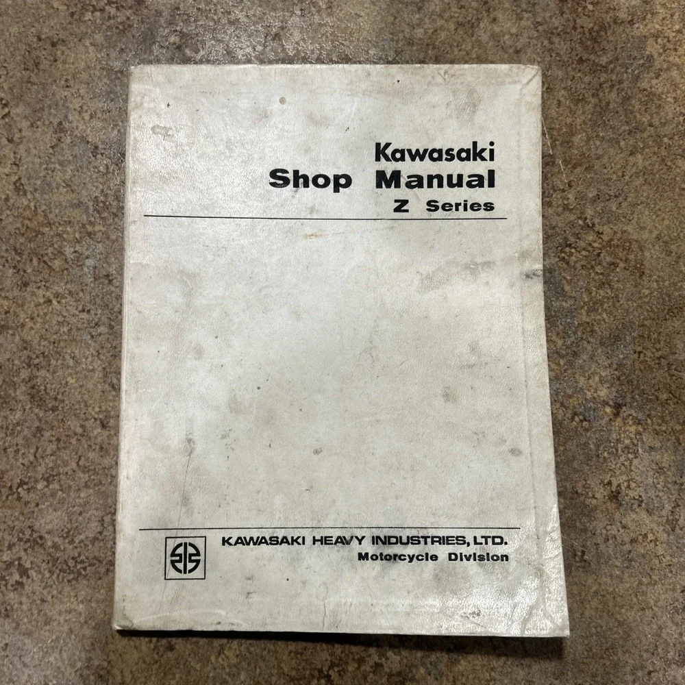 Vintage 1972 Kawasaki Motorcycle Shop Manual Z Series